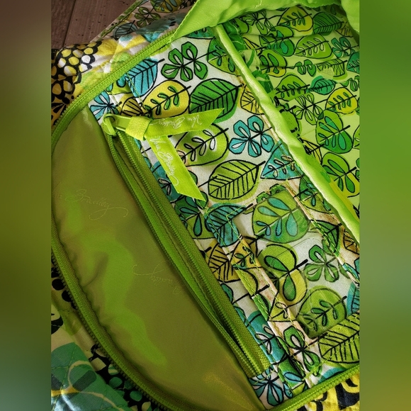 Vera Bradley Limes Up Retired Large Campus Floral Quilted Backpack EUC main image 16